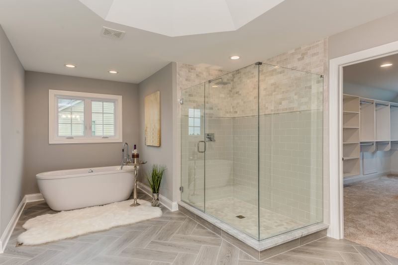 Walk-in Shower with Floating Bench